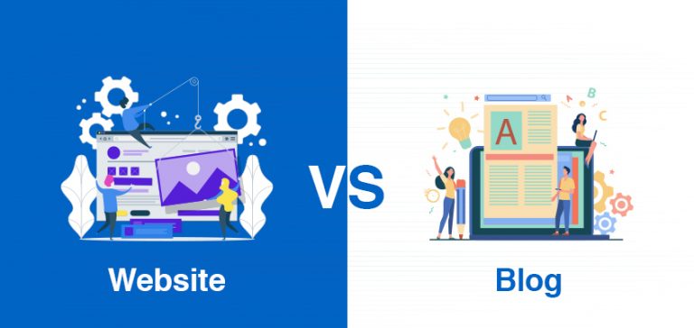The difference between blog and website