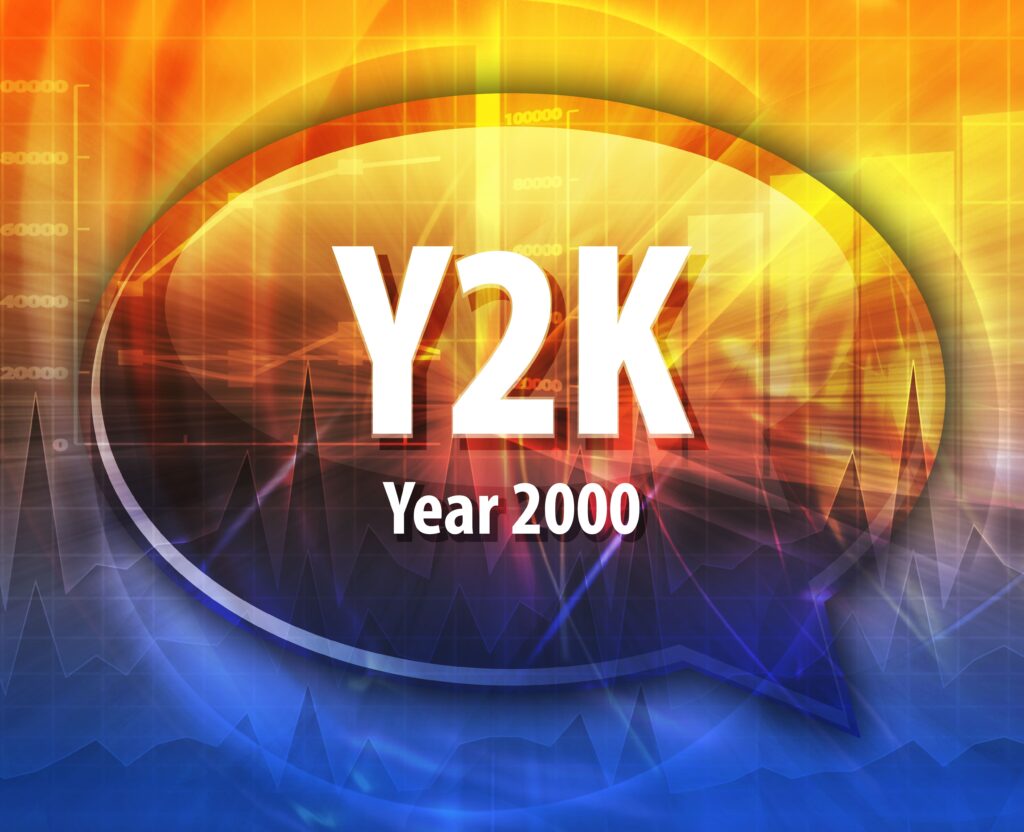 The year 2000 problem, or "Y2K bug" was a flaw in computer programs that represented calendar years with only the last two digits instead of four, causing misreads and malfunctions at the turn of the millennium.