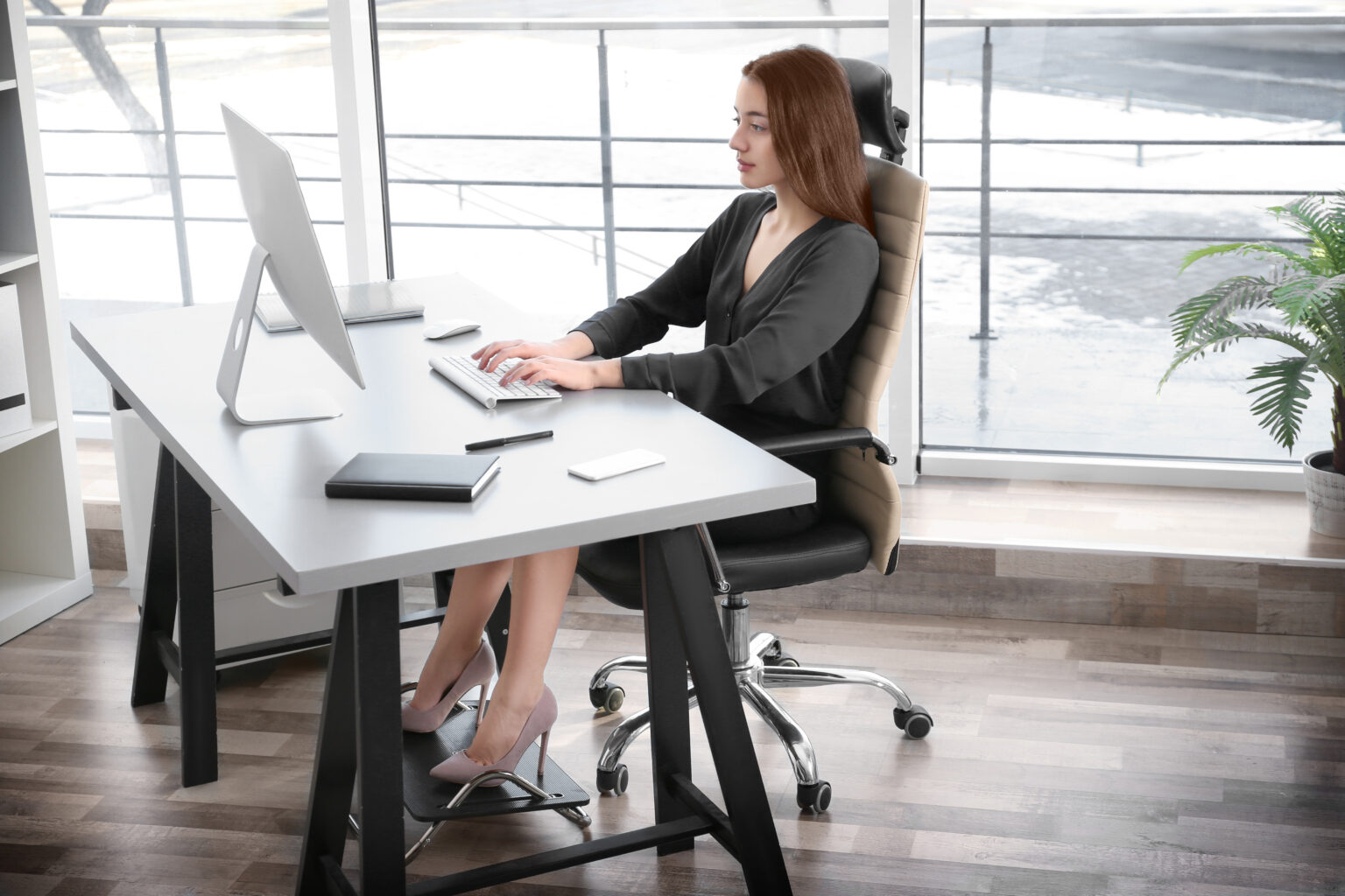 Improve your posture and become more aware of how you are sitting, standing and moving to improve the way you look.