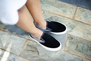 With a versatile style that can be dressed up or down, these slip-on sneakers are perfect for any casual occasion.